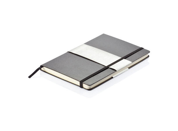 A5 hardcover notatbok sort 